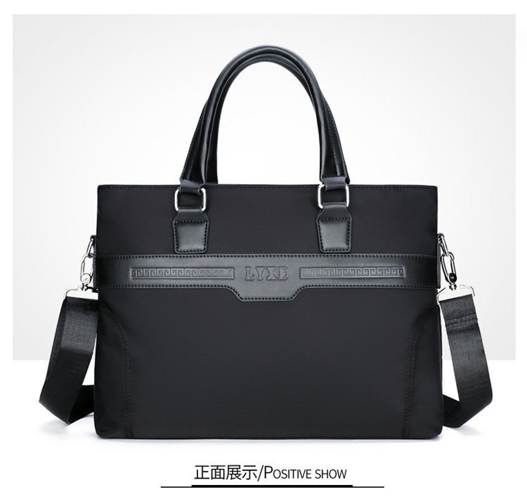 Cross-Border 2020 New Business Handheld Laptop Bag Large Capacity Shoulder Bag Briefcase Men's Bag Delivery