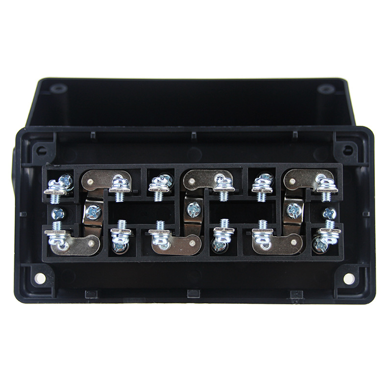 德力西la4-3h按钮开关自复位按钮盒三位三联控制按钮启动停止按钮