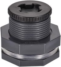 PVC1英寸隔板水箱适配器带插头堵头 G1螺纹适用于雨桶水箱 2个1套
