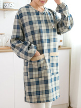家用厨房围裙女罩衣防水防油带袖可爱日系韩版时尚长袖大人工作服