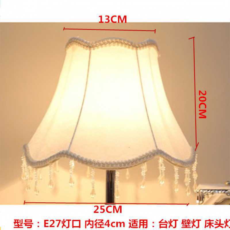 Lamp Accessories European Style Table Lamp Shade Bedroom Bedside Lampshade for Wall Lamp Vintage Fabric E27 Screw Floor Lamp Shade