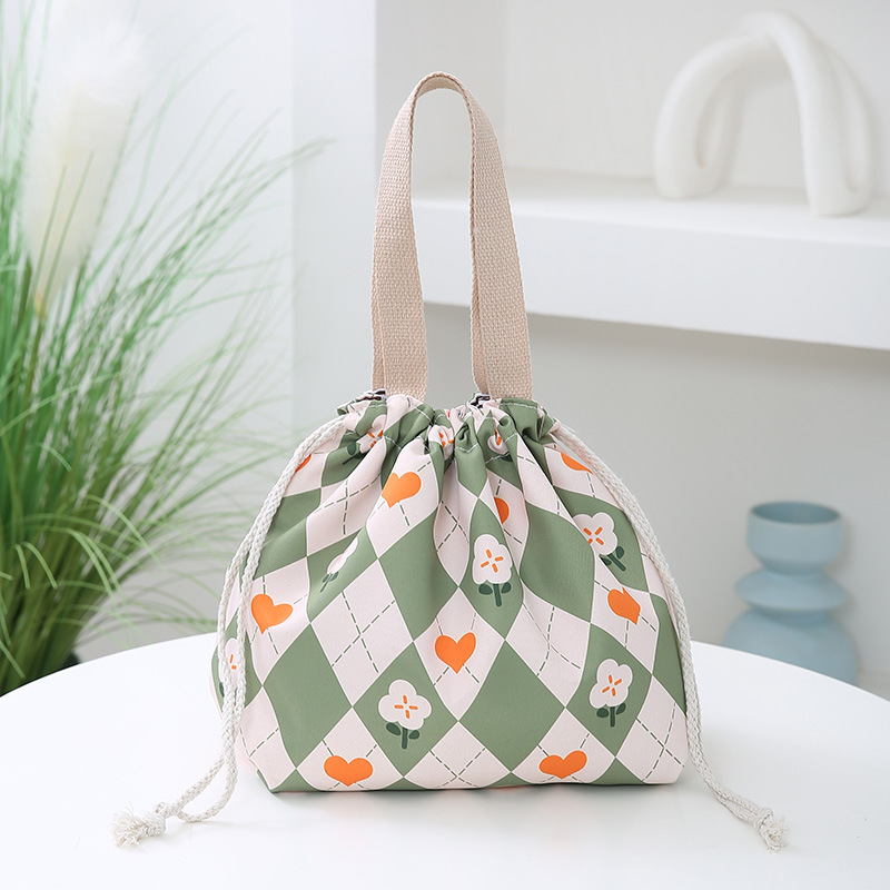 Trendy Women's Insulated Bag Portable Lunch Bag 2023 Spring New Outdoor Travel Printing Clutch Wholesale