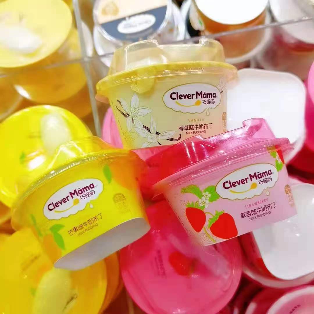 巧妈妈榴芒相伴牛乳味香蕉味牛奶布丁果冻10斤