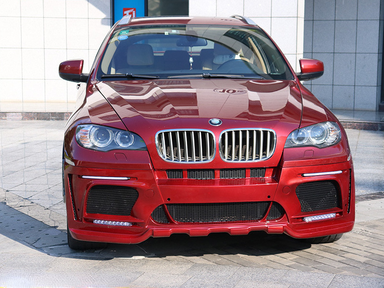 适用08-13款宝马x6改装hamann哈曼大包围e71前后杠机