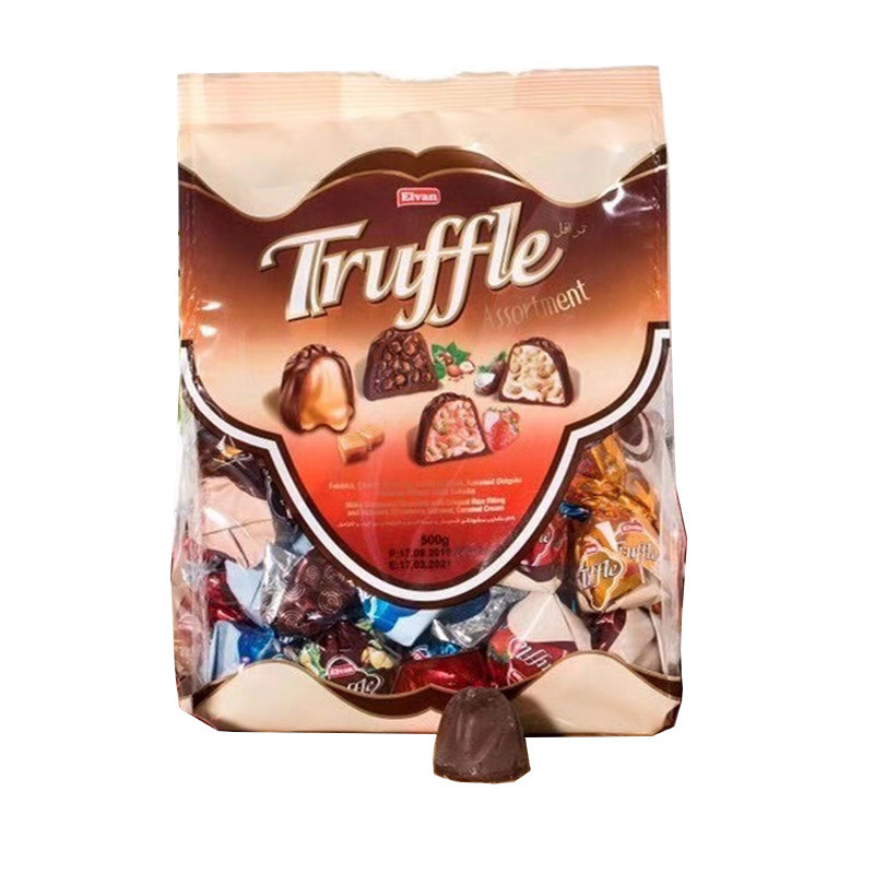 土耳其elvan什锦夹心巧克力草莓榛子榛仁椰香口味500g袋装