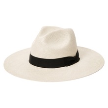 三分草手编巴拿马帽中折帽外出旅游度假遮阳防晒沙滩帽