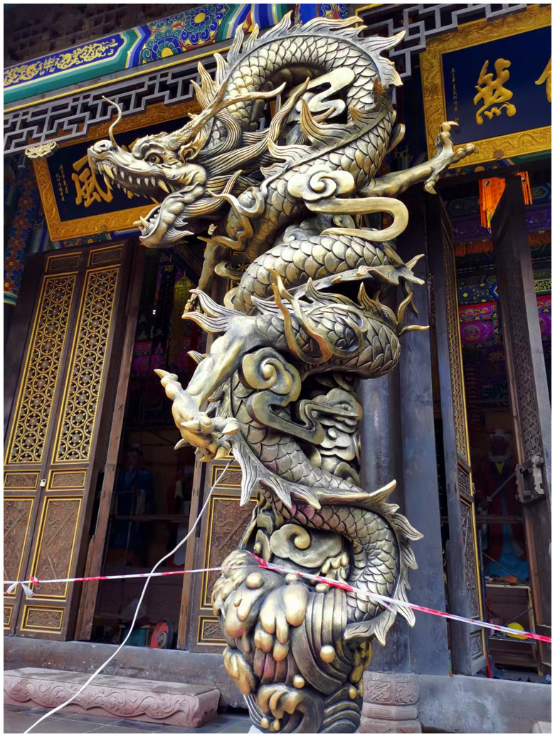 玻璃钢龙雕塑寺庙龙柱龙抱柱中国龙水泥雕塑盘龙柱锻铜浮雕定制