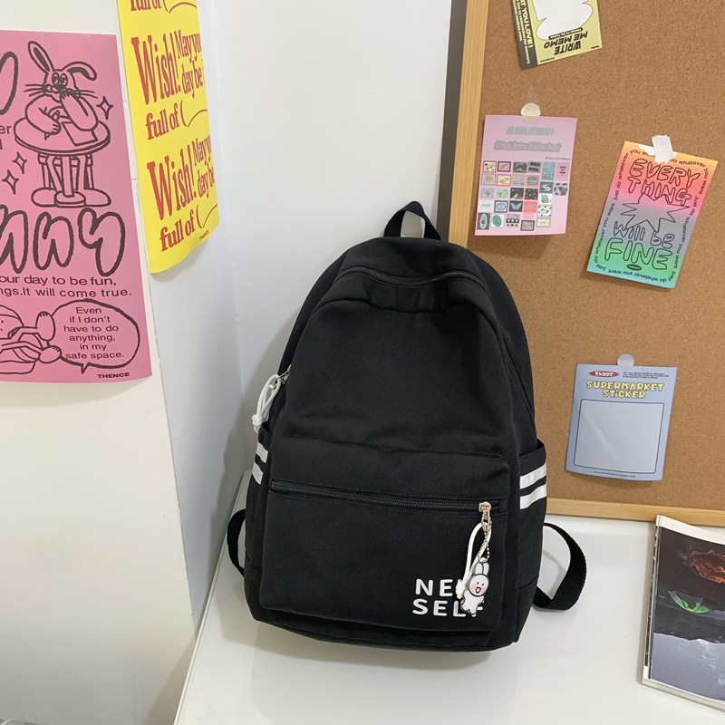 School Season Ins College Students' Backpack Female Korean High School Student Schoolbag Female College Style Mori Style Simple Backpack