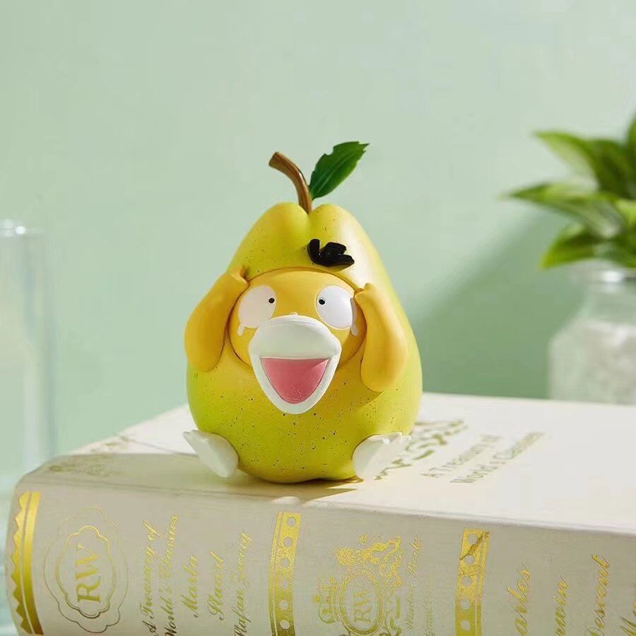 新款 鸭梨 可达鸭压力山大 盒装手办公仔车载摆件模型