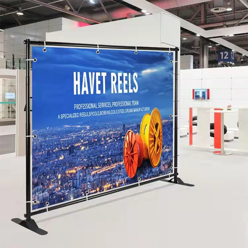 伸缩海报支架大屏万能快展架子活动宣传背景墙签名墙万能架海报架