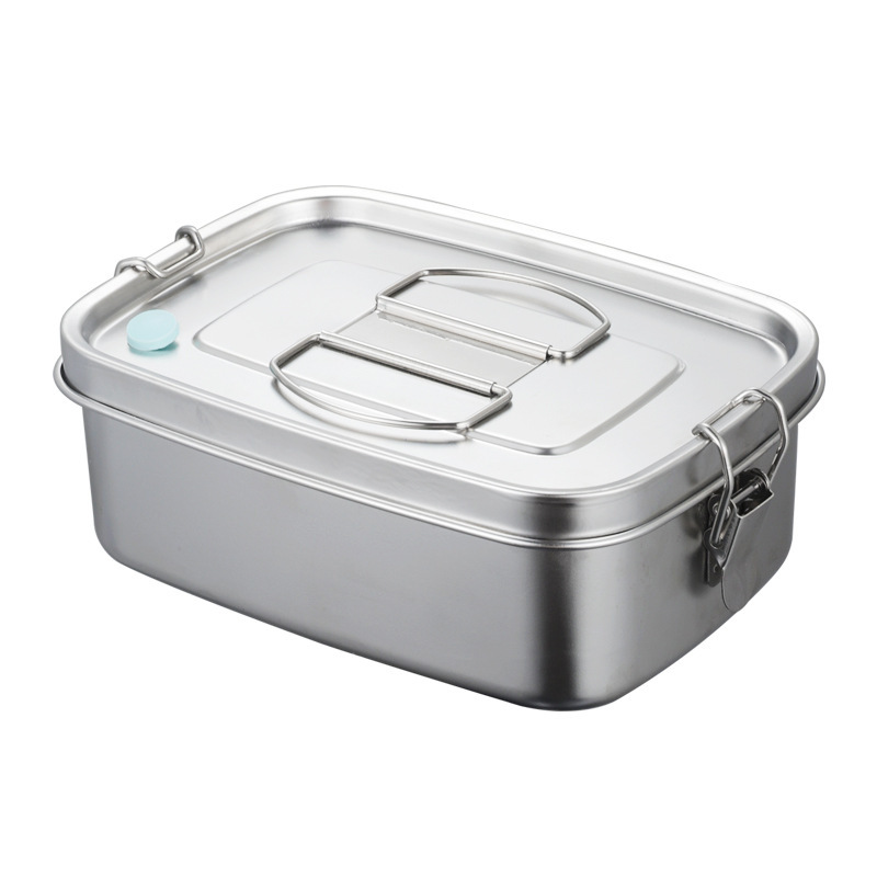 304 Stainless Steel Lunch Box Crisper Lunch Box Office Worker Student Lunch to-Go Box Lunch Box Cross-Border Amazon