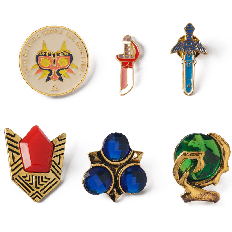 游戏周边 塞尔达传说胸针猫头鹰天空之剑金属徽章别针 现货批发