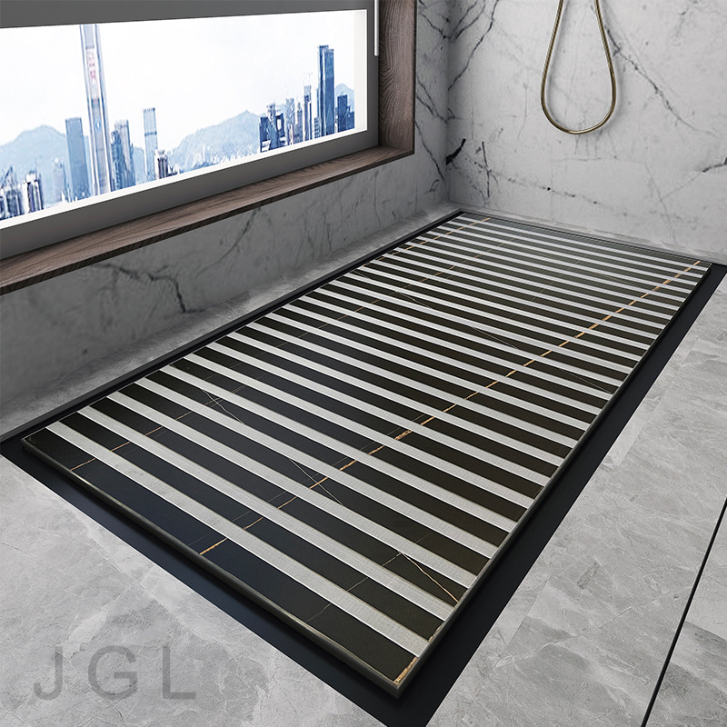 淋浴房防滑地砖酒店大号整体通体板浴室凹凸防滑地砖房脚踏整块