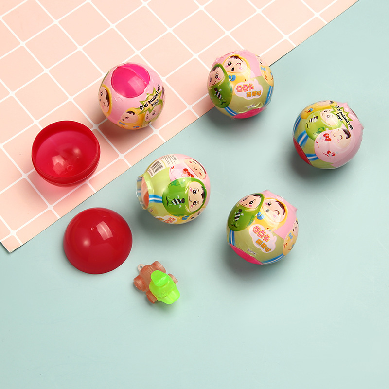 50mm混装扭蛋 一元扭蛋机扭扭蛋 拍拍乐欢乐吊车游戏机扭蛋球批发