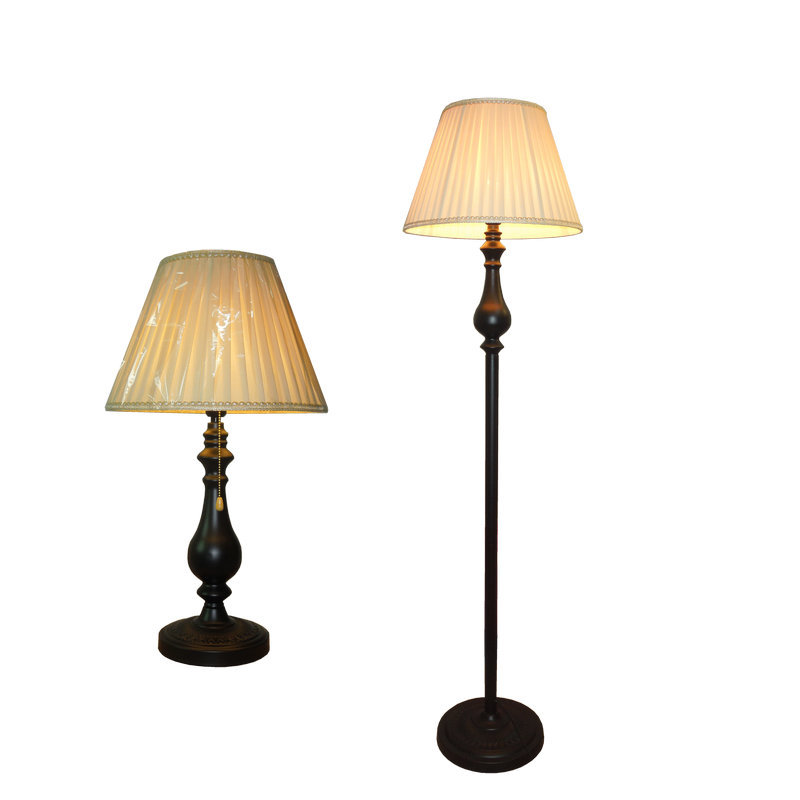 批发欧式落地台灯客厅卧室床头立式地灯led时尚简约美式铁艺落地