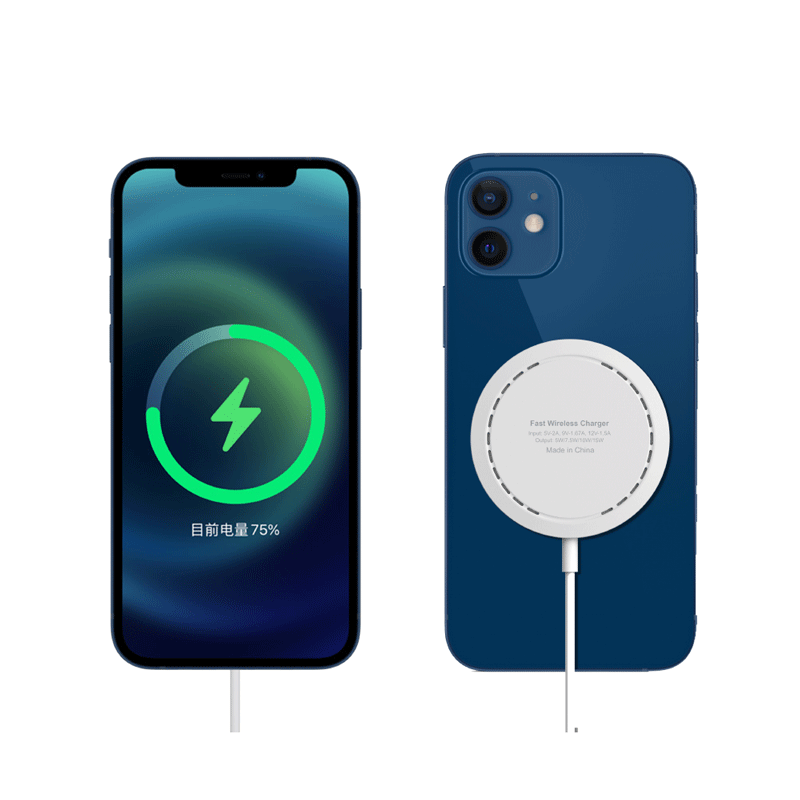 iphone磁吸无线充礼品logo充电器适用磁吸无线充电器 加工定制