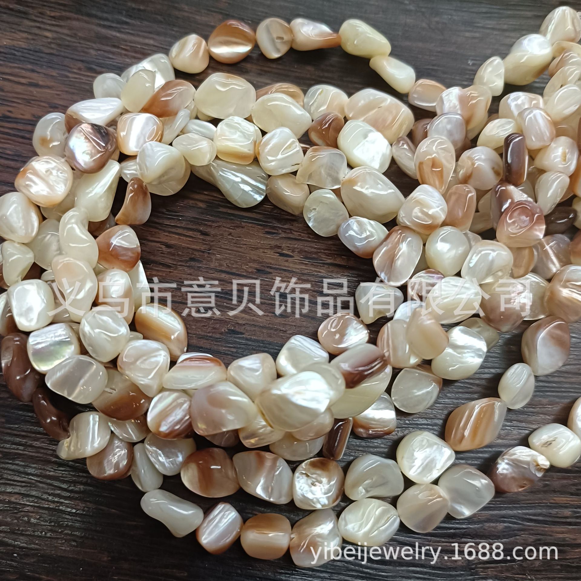 Deep Sea Shell Special-Shaped Beads Penguin Shell Irregular Small Stone Straight Hole DIY Bracelet Door Curtain Beaded Decorative Accessories