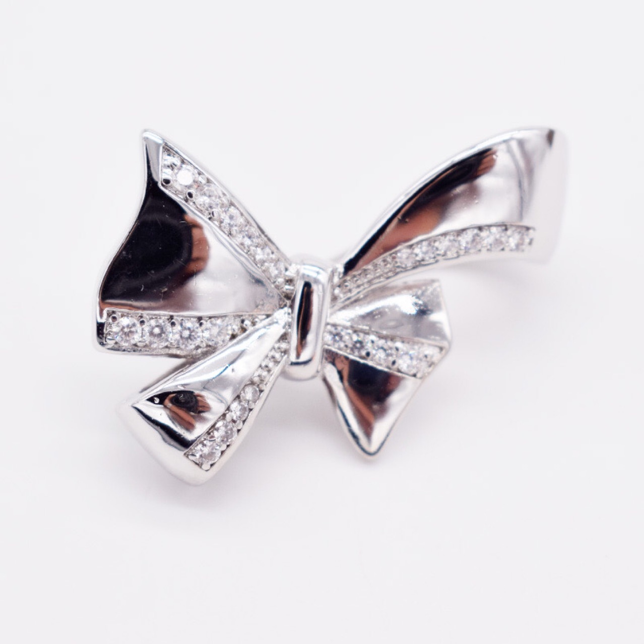 刘诗诗同款珍珠项链毛衣链蝴蝶结单排夹扣装饰卡扣配件diy925银