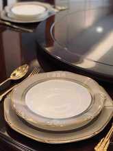 套碗盘碟套装家用陶瓷乔迁礼物餐具组合骨瓷餐具套装碗盘美式送礼