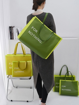 覆膜无纺布服装手提袋包装礼品袋现货女装店装衣服袋子印logo