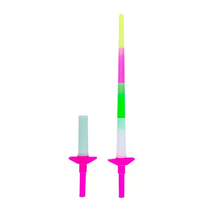 Luminous Large Retractable Light Stick Sword Children's Toy Colorful Glow Stick Concert Props Stall Night Market