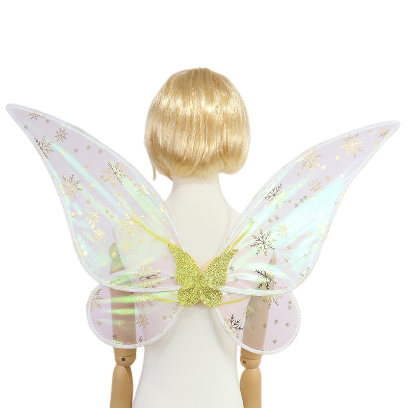 Zilin Cross-Border Christmas Party Dress up Children Adult Performance Props Butterfly Wings Snowflake Fairy Wings