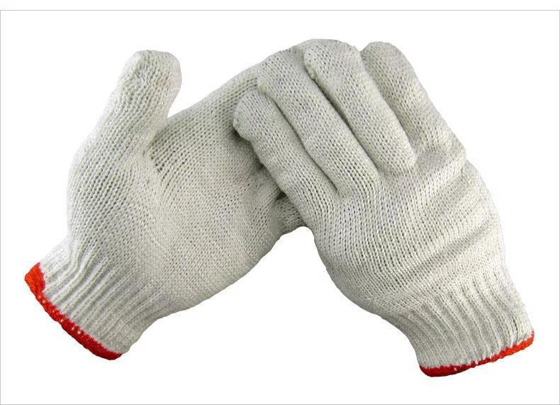 600克棉白色义乌棉纱耐磨防护工业手套专业批发户外干活劳保手套