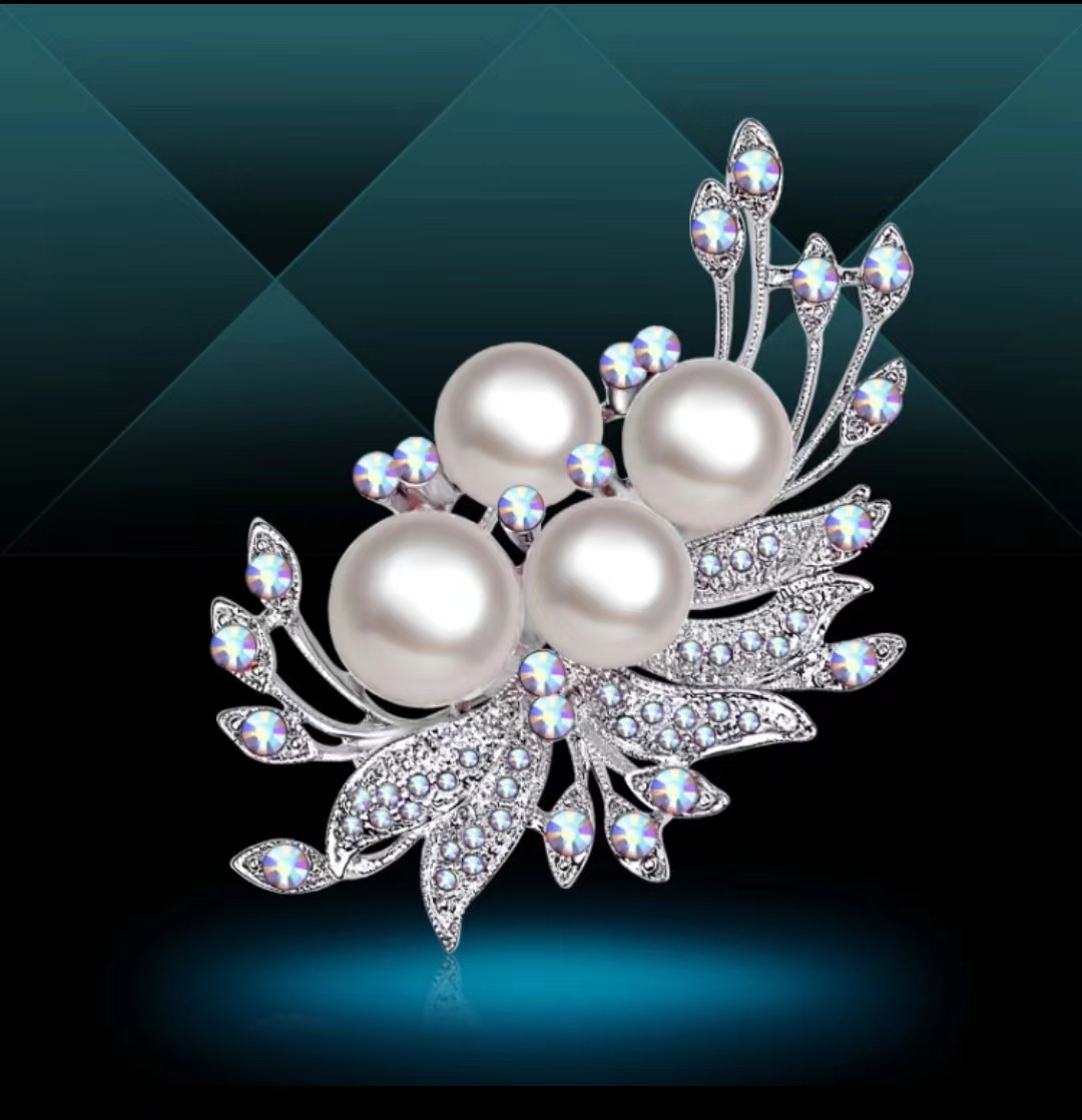 korean style pearl brooch high-end fashionable corsage pin temperament wild women‘s clothing decoration factory wholesale