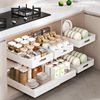 Cross border Telescoping Pull out Dish rack cupboard Built-in Storage rack kitchen Shelf Spice rack multi-function Dishes rack Cross border Telescoping Pull out Dish rack cupboard Built-in Storage rack kitchen Shelf Spice rack multi-function Dishes rack