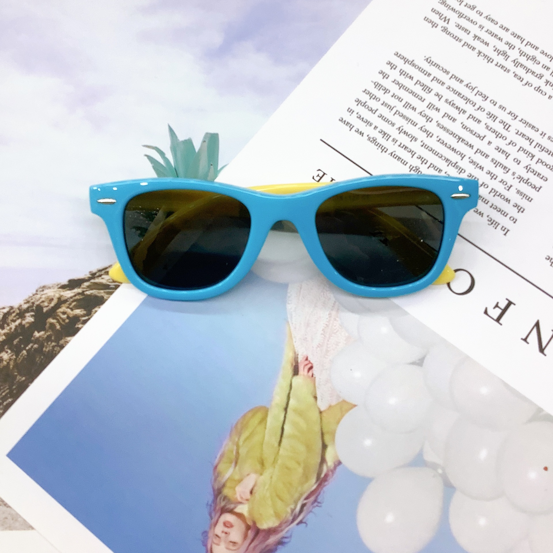 Fashion Kids Sunglasses Silicone Soft Frame Polarized Kids' Sunglasses Travel Anti-Glare Eye Protection UV Protection Sunglasses