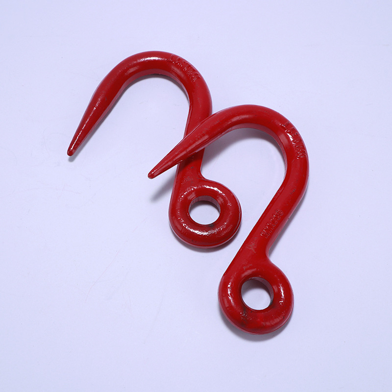环眼起重钩钢管钩 钢管细筋钩尖嘴起重钩供应 大开口尖嘴起重货钩