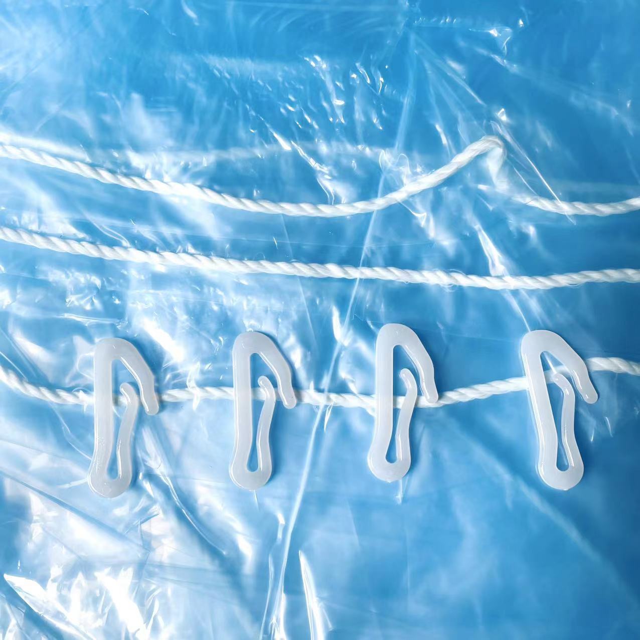 西瓜大棚棚头套门套塑料棚头勾蔬菜水果大棚挂钩白色塑料挂钩挂扣