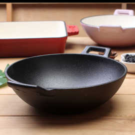 批发供应20cm铸铁炒锅小火锅炖肉闷菜锅一人份小号锅