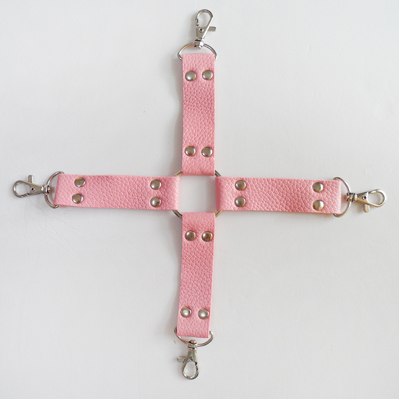 情趣性用品女用捆绑束缚带 十字扣手脚铐配件 女奴调教另类刑具