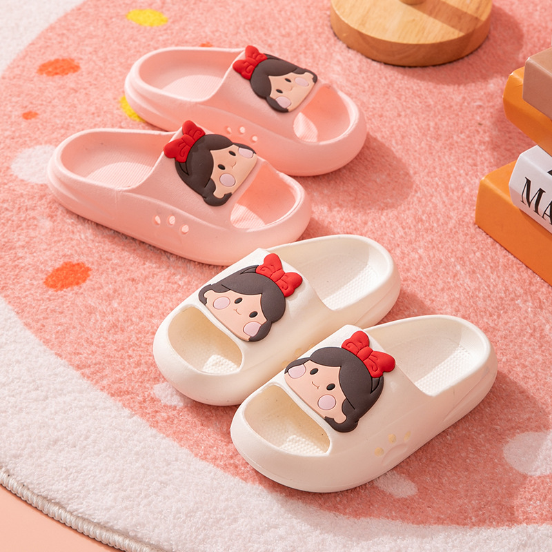 Children's Slippers Girls' Summer Cute Little Girl Bath Princess Indoor Parent-Child Non-Slip Slippers for Boys and Girls