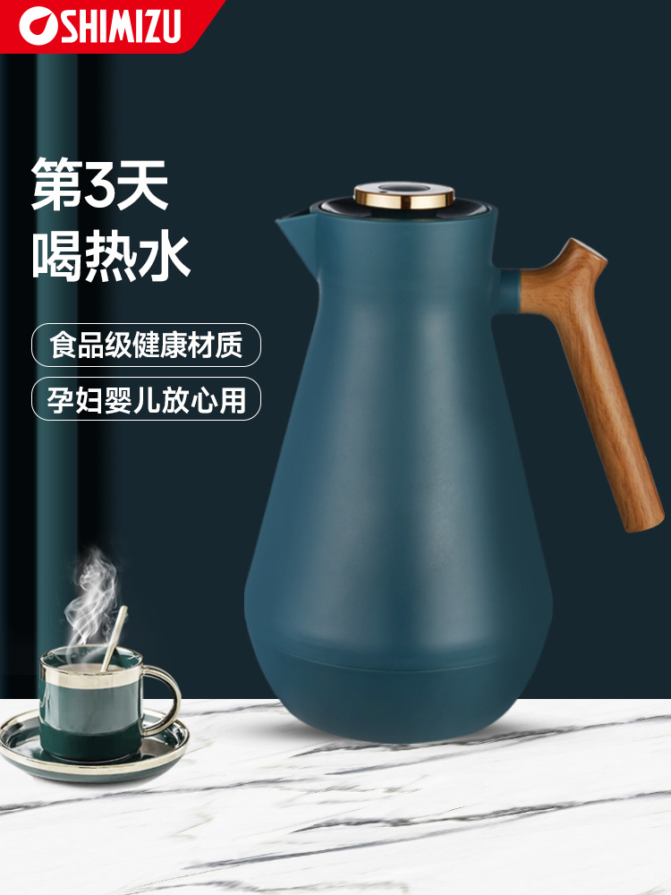 Thermal Pot Household Heat Preservation Cup Thermos Bottle Warm Water Kettle Glass Red Gall Kettle Thermo Teapot Thermal Pot