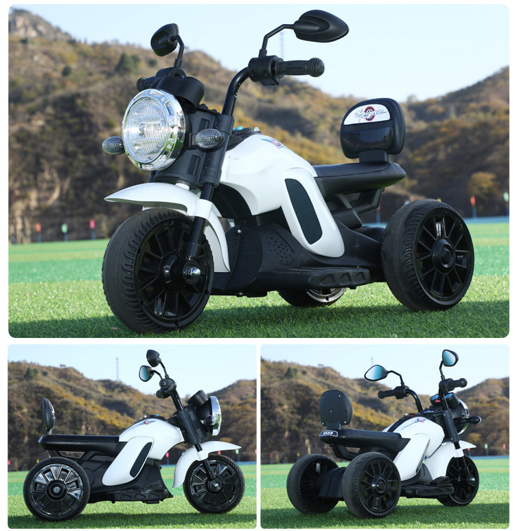 新款充电儿童电动摩托车越野宝宝电动三四轮车玩具批发童车电瓶车