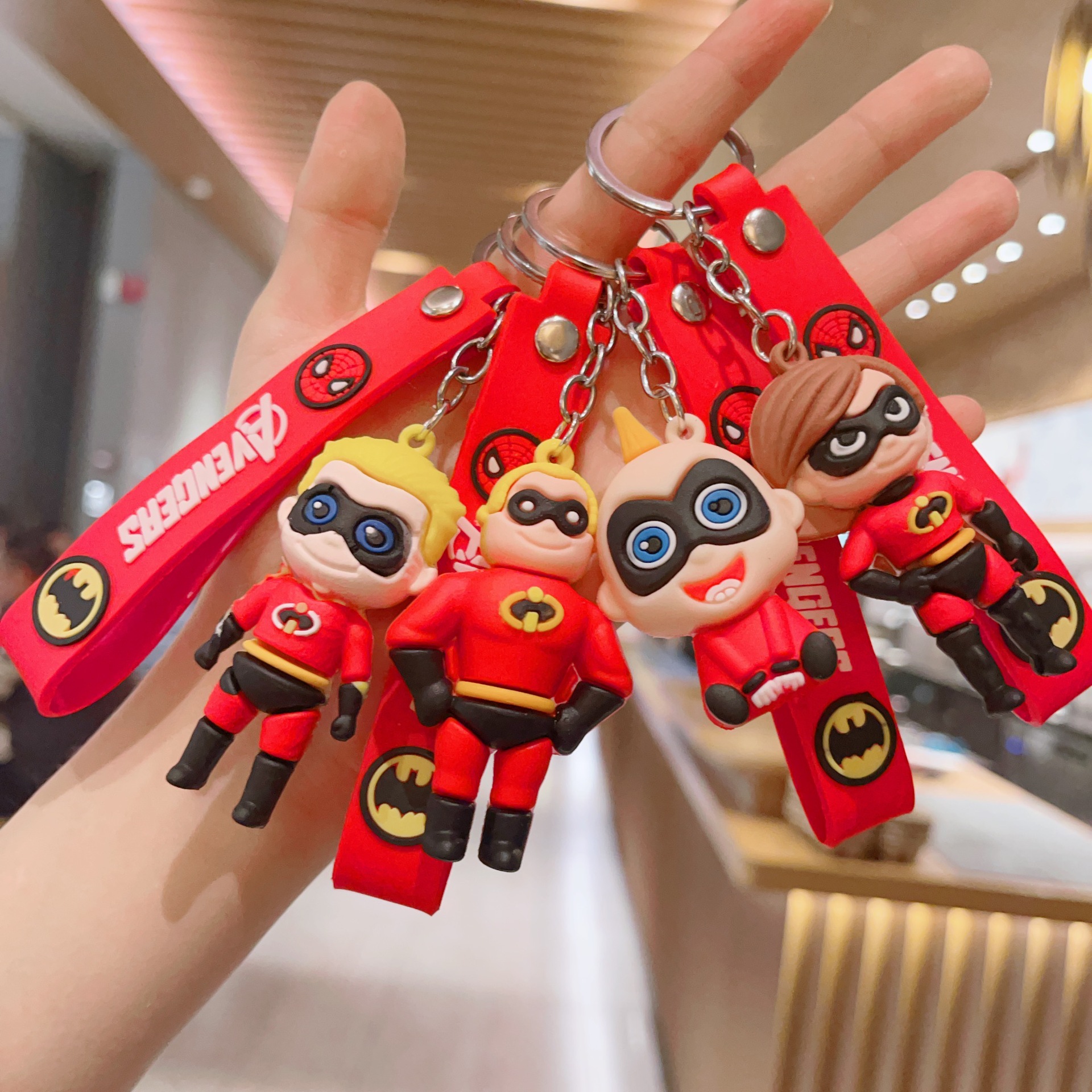 超人总动员2影视周边手办funko pop超能先生钥匙扣书包挂件小礼品