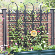 花园支架月季爬藤架欧式篱笆栏花园装饰栅栏蔷薇攀爬架爬藤屏风