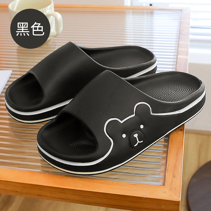 Slip-on Slippers for Women Summer Outdoor Indoor Home Bathroom Bath Non-Slip Thick Bottom Couples Sandals Delivery Wholesale