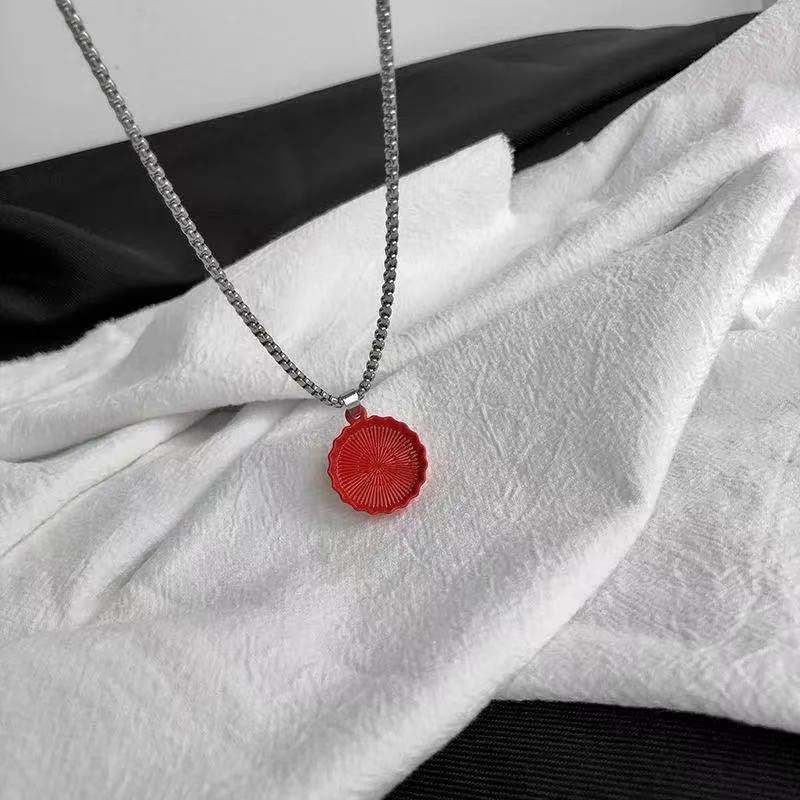 ins 可口可乐瓶盖项链男女学生韩版简约潮流时尚网红项链情侣吊坠