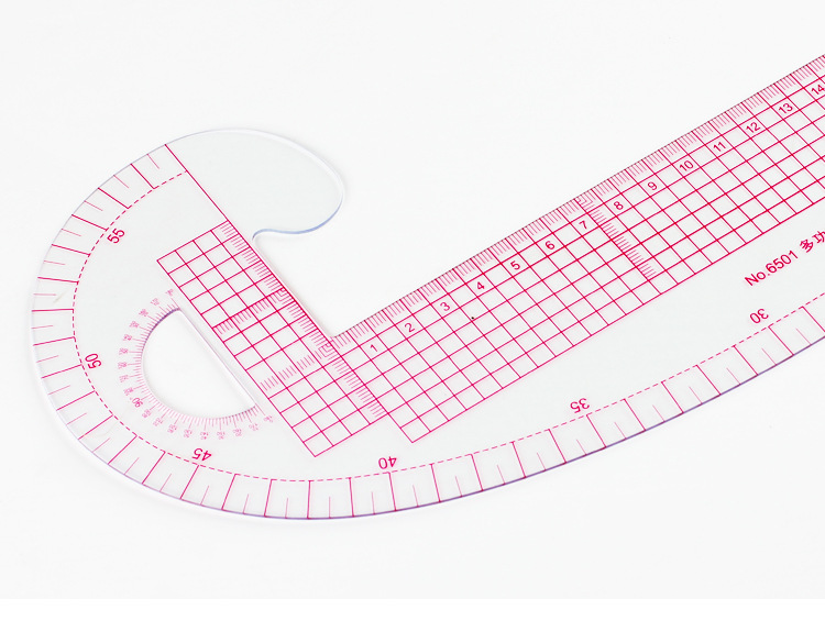 多用曲线尺 多功能弧线尺6501放码尺缝纫打版袖窿尺服装制版工具