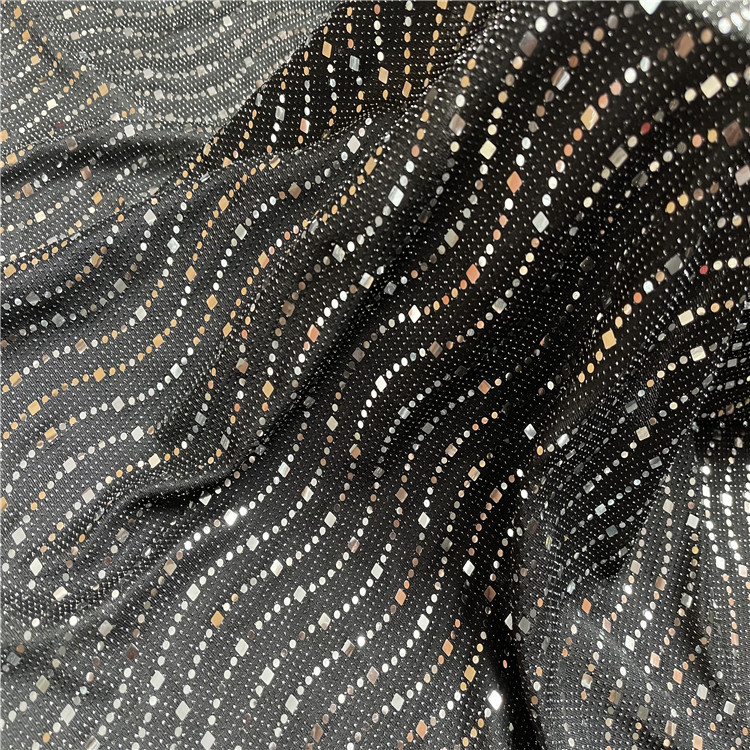 服装弹力亮片面料