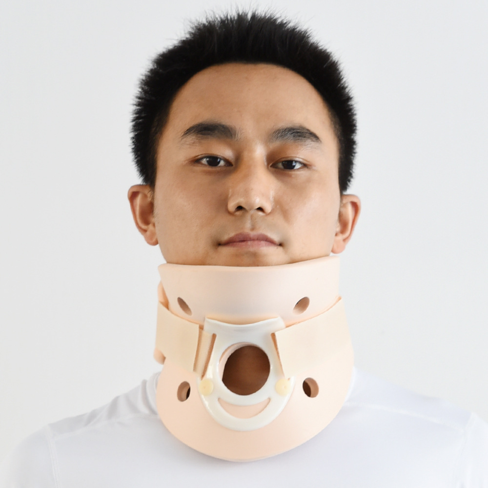 颈部骨折分体颈托 可调式颈托 颈部固定高分子颈托围领支具固定带