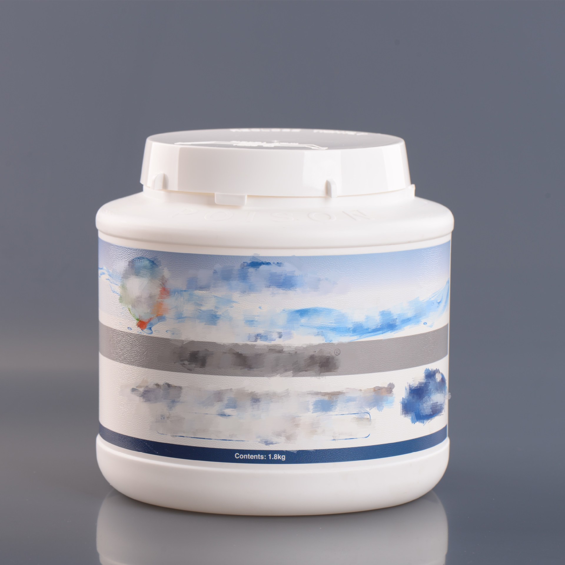 膜内贴塑料桶宠物奶粉桶猫粮桶 广口粉剂罐2公斤pe农药肥料包装桶