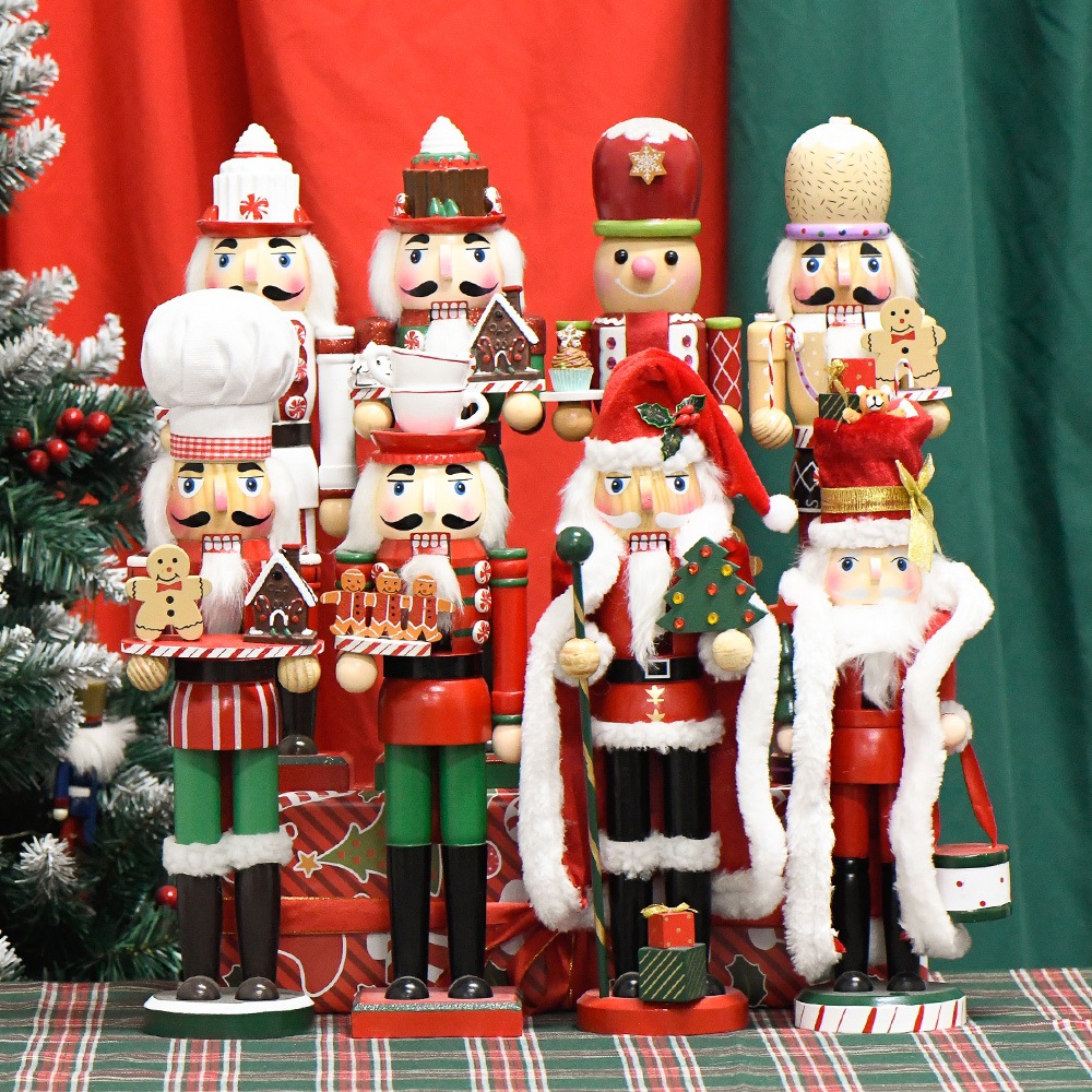 Christmas New Nutcracker Puppet Soldier Christmas Decoration European Creative Home Crafts Ornaments