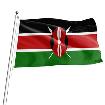 肯尼亚国旗 涤纶外贸旗帜 速卖通亚马逊货源 提供世界各国
