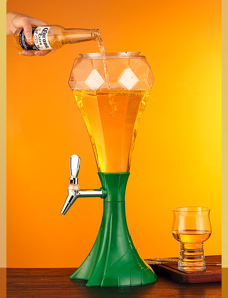 扎啤桶商用发光酒炮3升桶容器酒塔酒柱酒扎啤酒炮扎自助啤酒桶