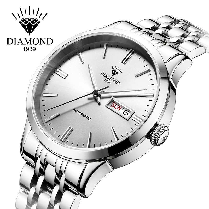 抖音爆款高端送礼男士手表老上海钻石牌手表官方正品国货机械表