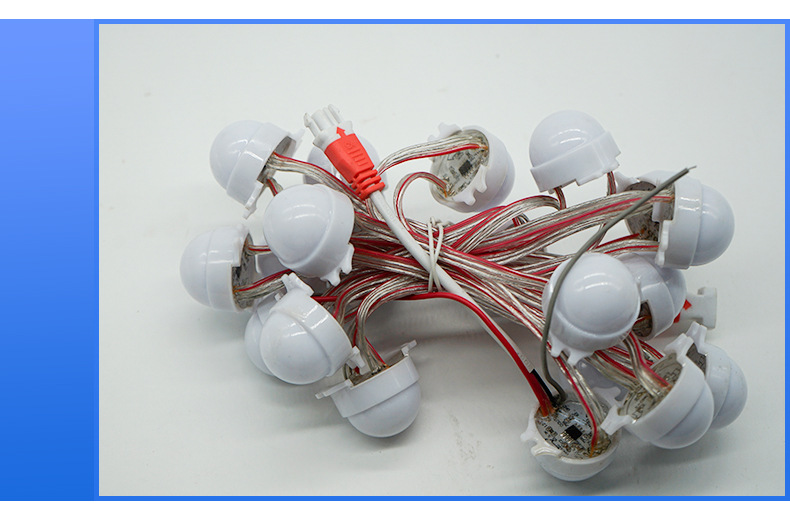 厂家直销3公分半球点光源半球奶白跑马灯广告牌内外空全彩点光源